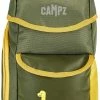 CAMPZ Backpack Dino Kids, Olijf/geel