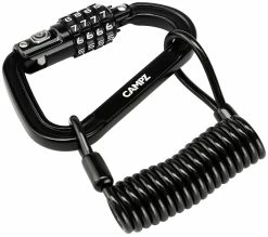 CAMPZ Karabijnsluiting Met Riem Ø10,0mm, Zwart