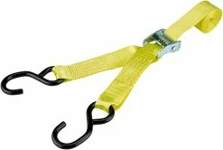 CAMPZ Spanriem Met Dubbele S-haak 3,5cm X 4m, Geel