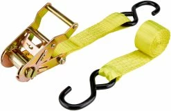CAMPZ Spanband Met Dubbele S-haak 3,5cm X 2m, Geel