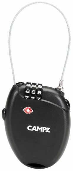 CAMPZ TSA Kabelslot, Zwart