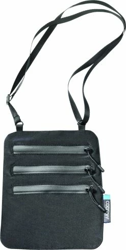 Cocoon Secret Nek Portemonnee Zijde, Zwart