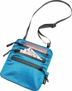 Cocoon Secret Nek Portemonnee Zijde, Turquoise