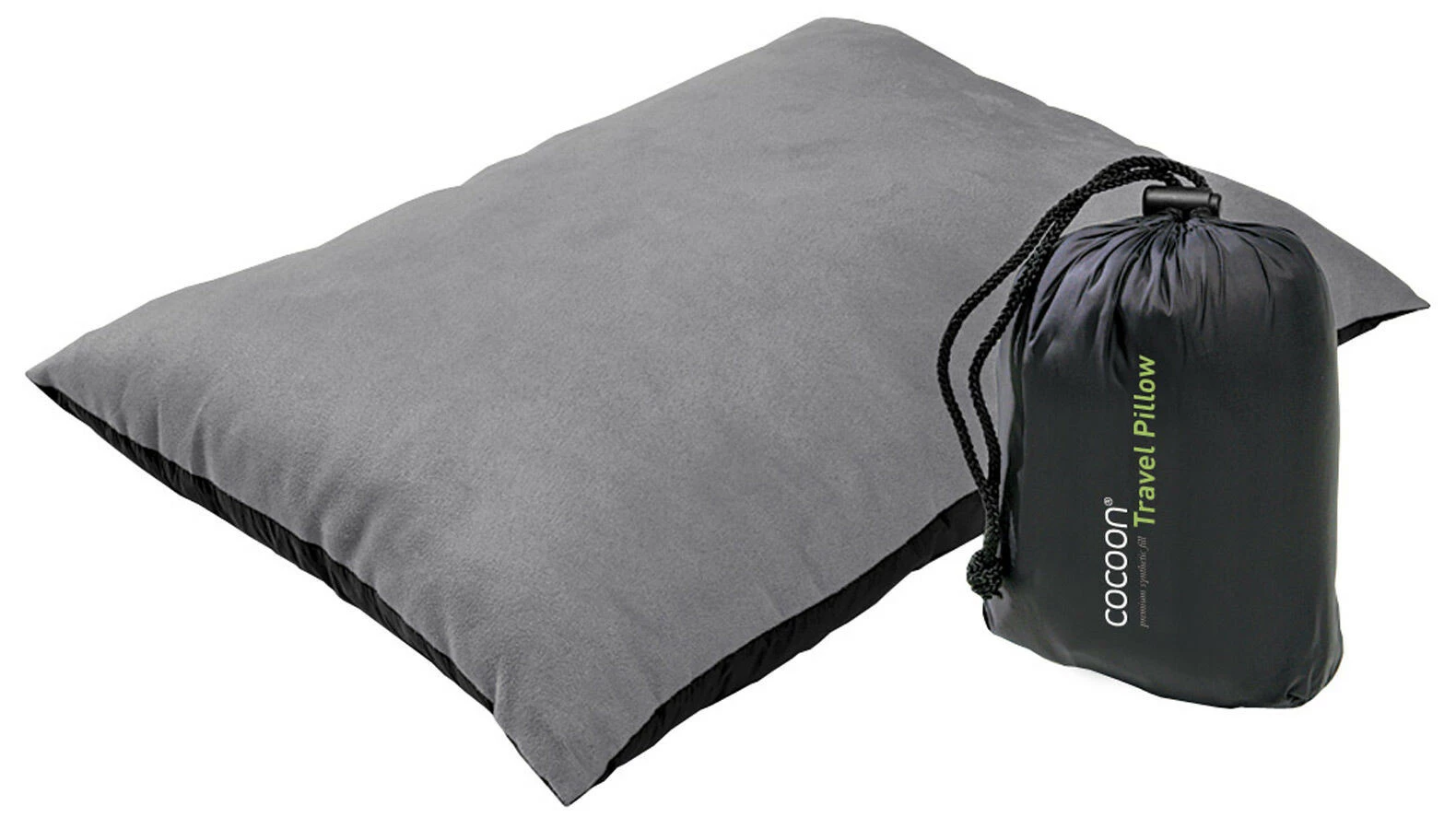 Cocoon Synthethic Pillow Large, Grijs/zwart 1 Cocoon Synthethic Pillow Large, Grijs/zwart