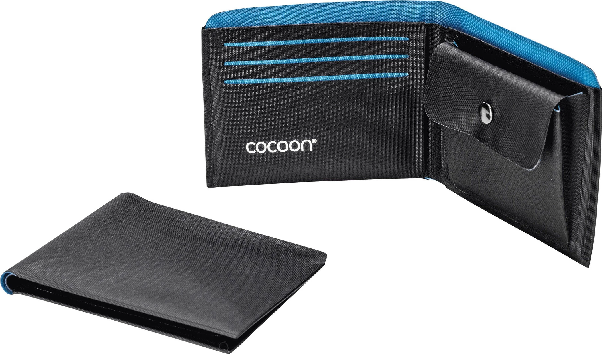 Cocoon Portemonnee Met Munt Pocket, Blauw/zwart 1 Cocoon Portemonnee Met Munt Pocket, Blauw/zwart