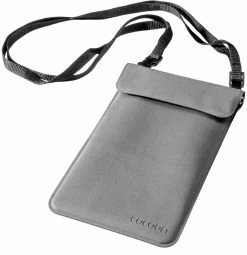 Cocoon Waterproof Neck Wallet, Grijs/zwart