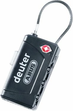 Deuter TSA Kabelslot, Zwart