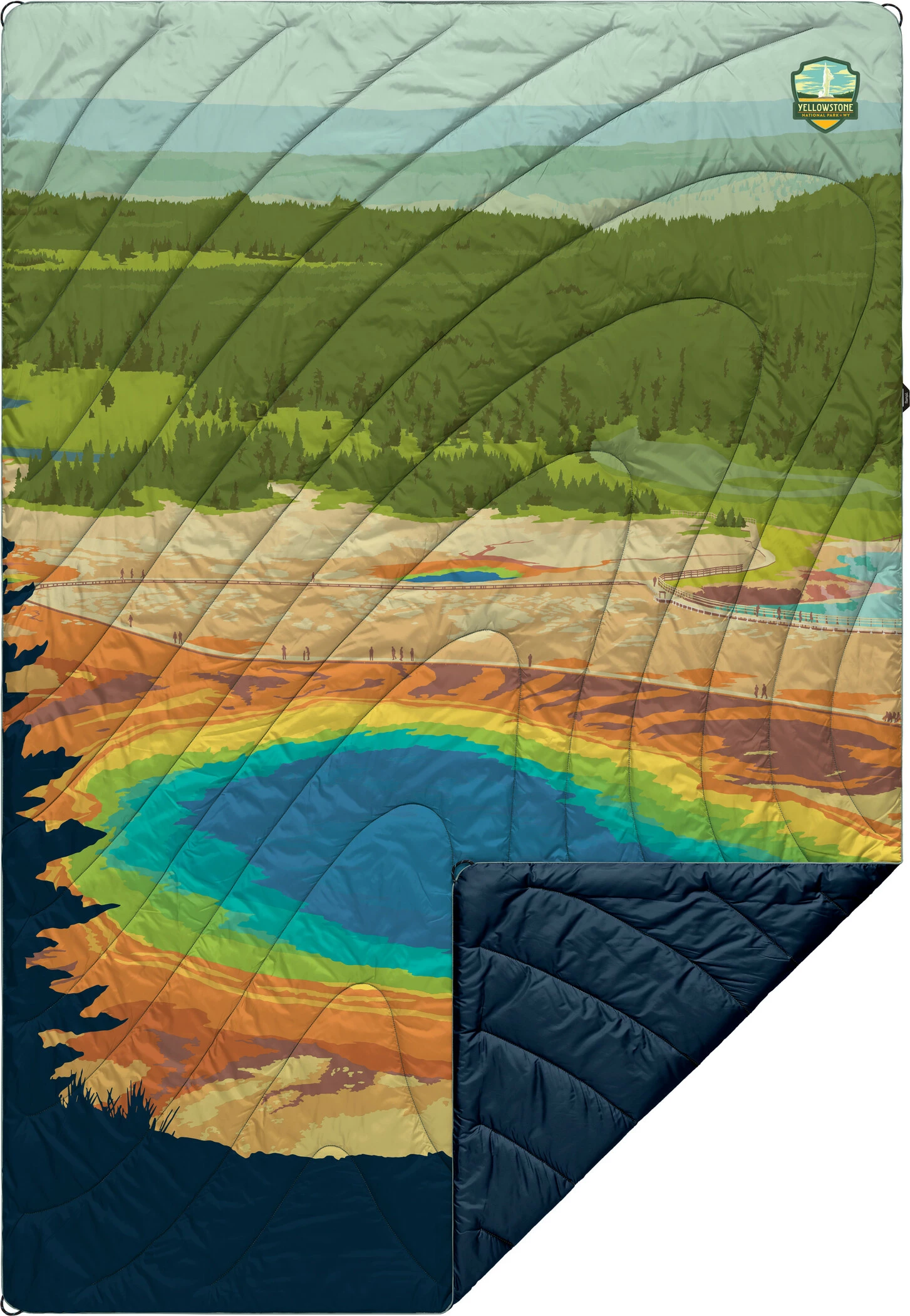 Rumpl Original Puffy Printed Deken 1 Persoon, Bont 1 Rumpl Original Puffy Printed Deken 1 Persoon, Bont